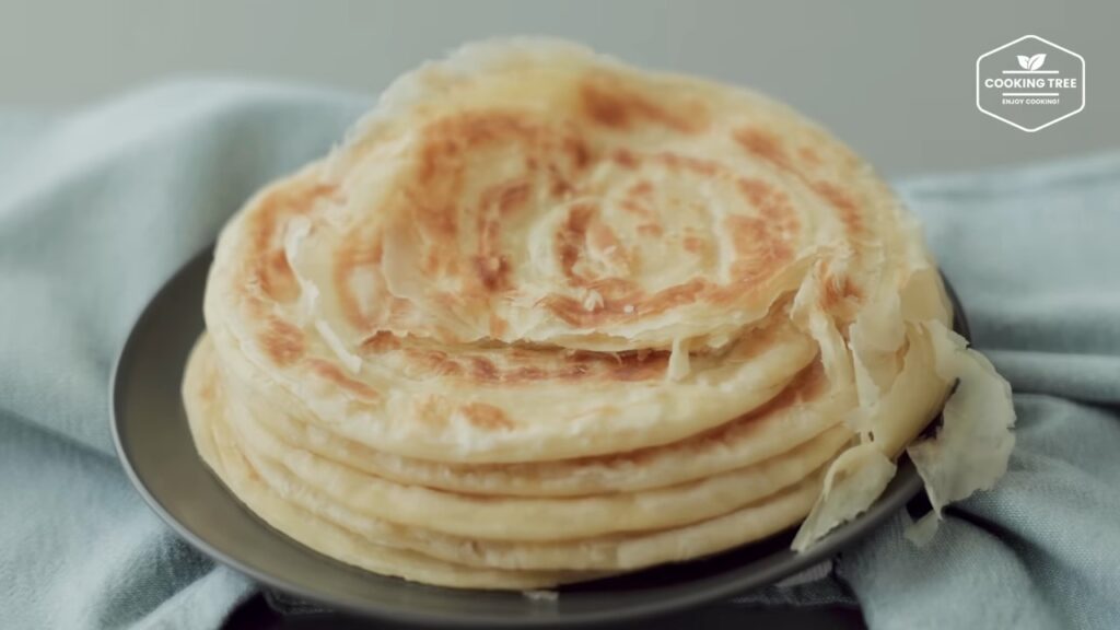 Layered Flatbread Paratha No yeast No oven Recipe Cooking tree