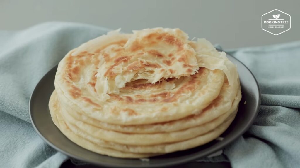 Layered Flatbread Paratha No yeast No oven Recipe Cooking tree