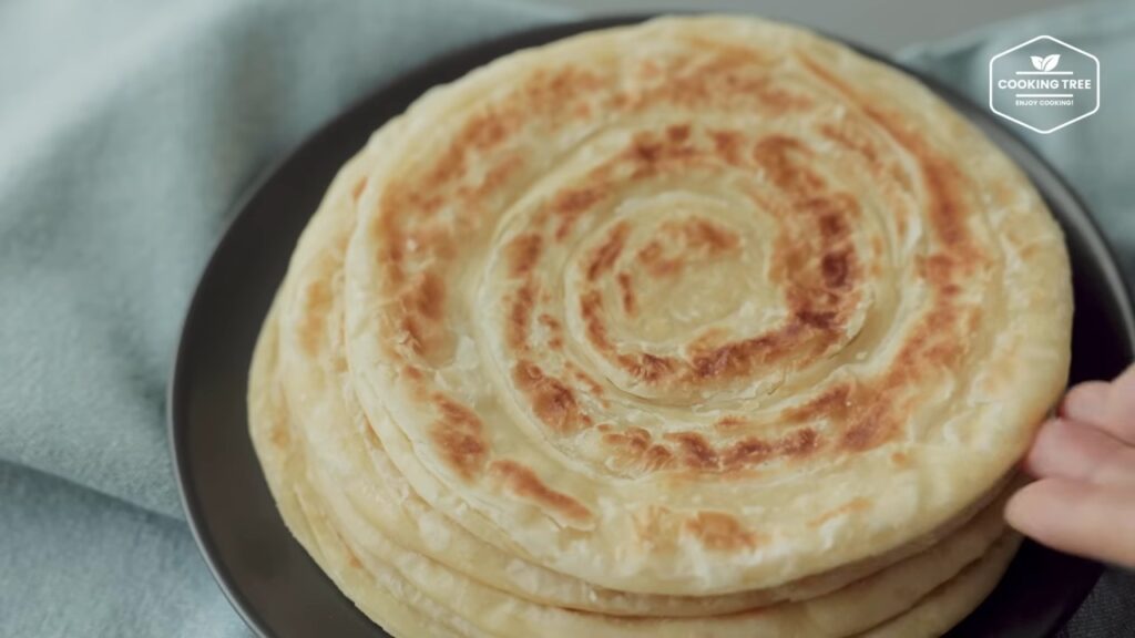 Layered Flatbread Paratha No yeast No oven Recipe Cooking tree