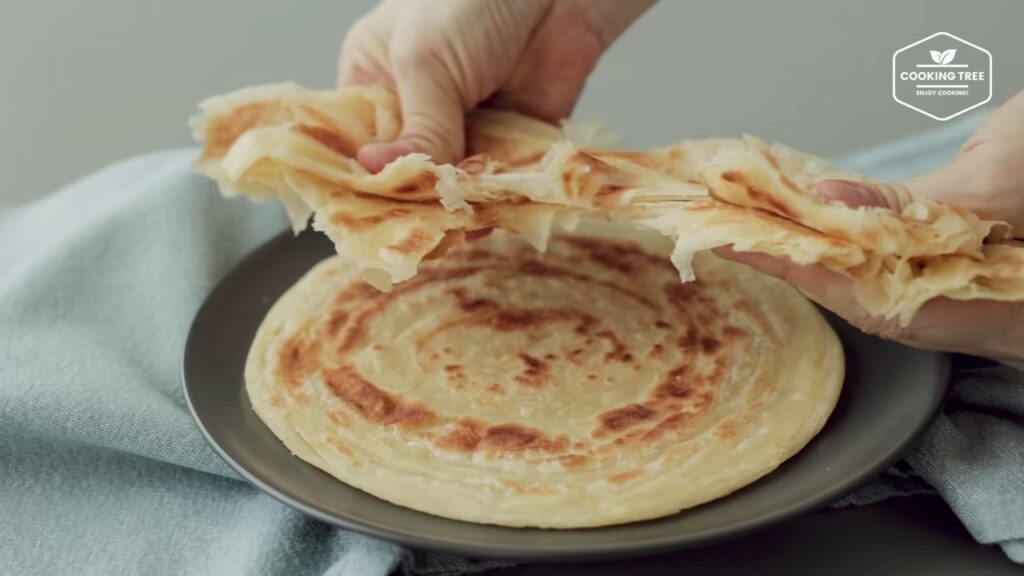 Layered Flatbread Paratha No yeast No oven Recipe Cooking tree