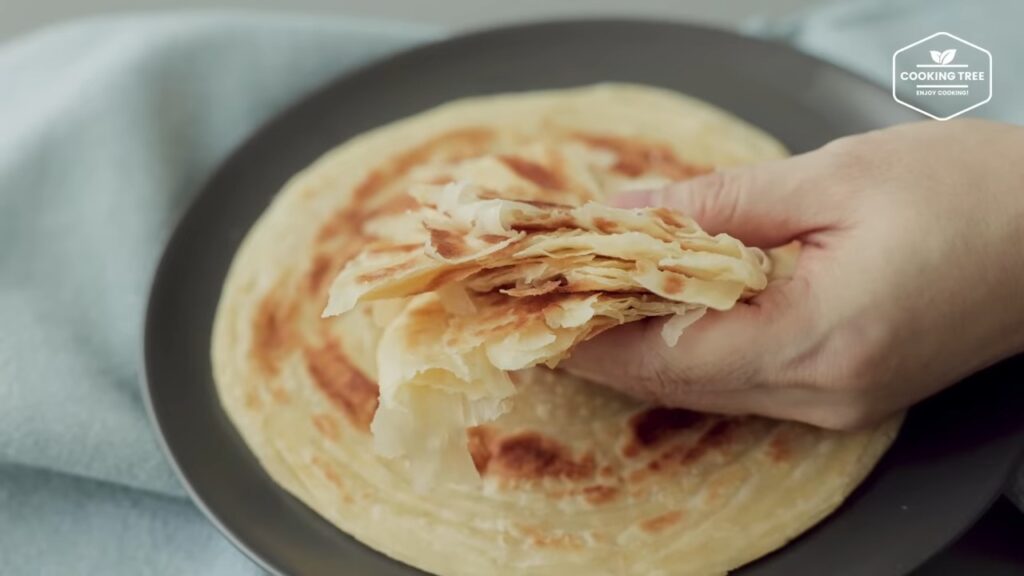 Layered Flatbread Paratha No yeast No oven Recipe Cooking tree