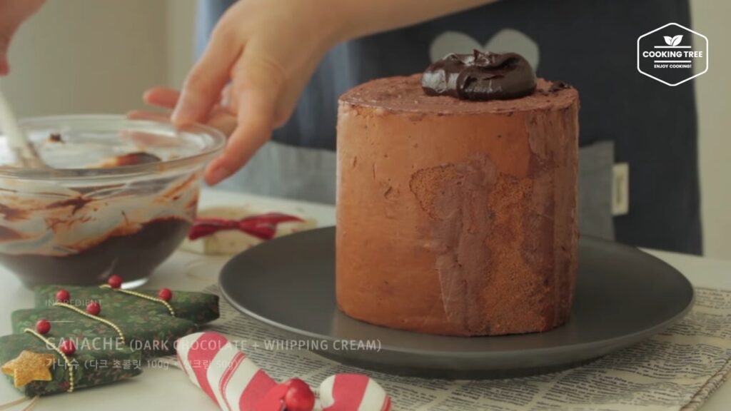 Log roll cake Tree stump cake Recipe Cooking tree