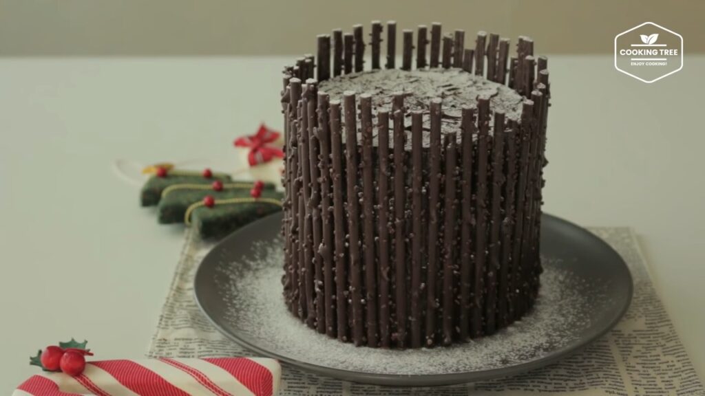 Log roll cake Tree stump cake Recipe Cooking tree