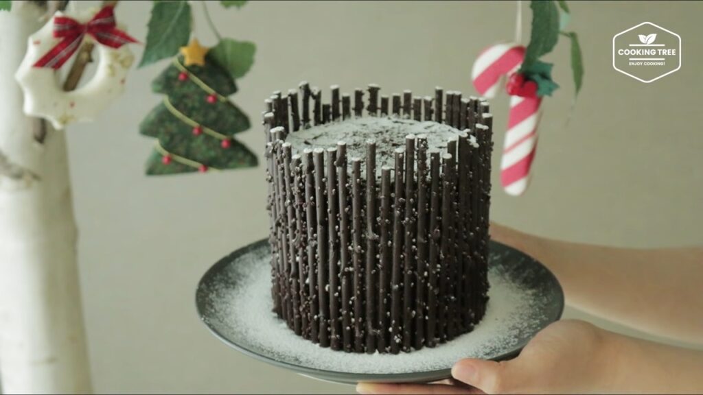 Log roll cake Tree stump cake Recipe Cooking tree