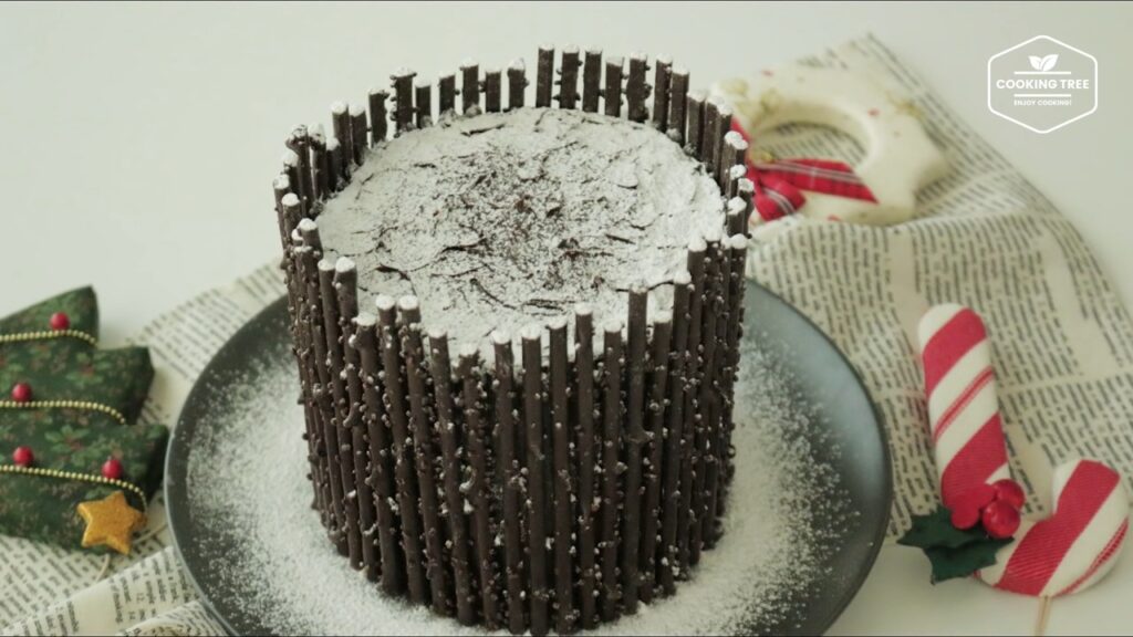 Log roll cake Tree stump cake Recipe Cooking tree