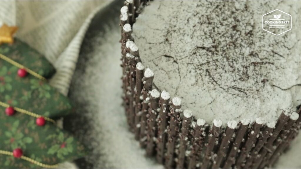 Log roll cake Tree stump cake Recipe Cooking tree