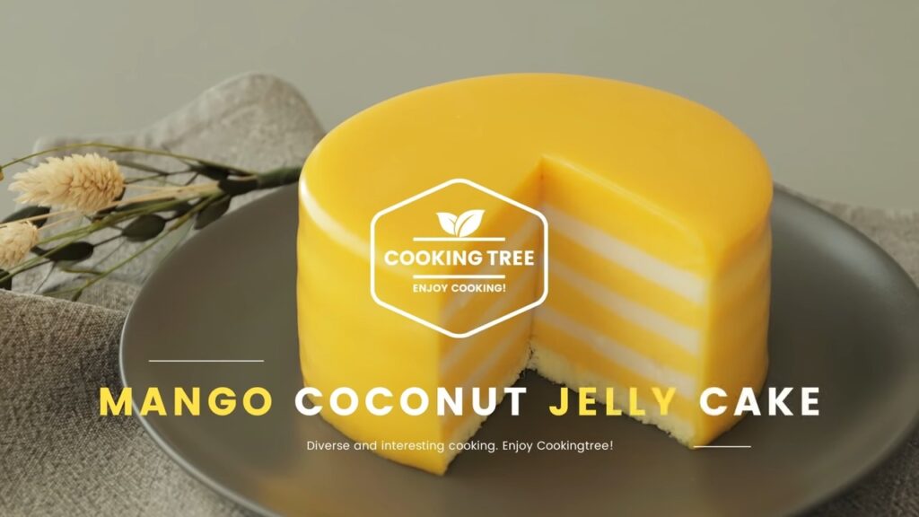 Mango coconut jelly cake Recipe Cooking tree
