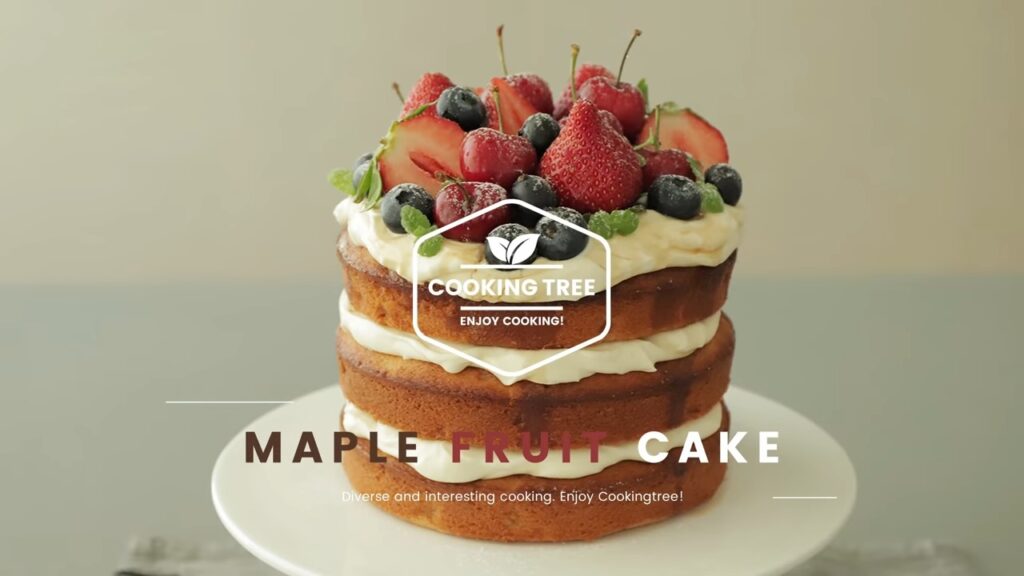 Maple fruit cake Apple pound cake Cooking tree