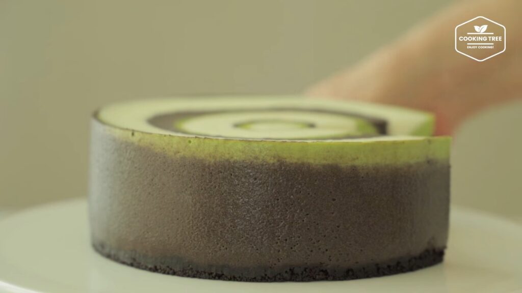 Matcha Chocolate Vanilla Zebra Cheesecake Cooking tree