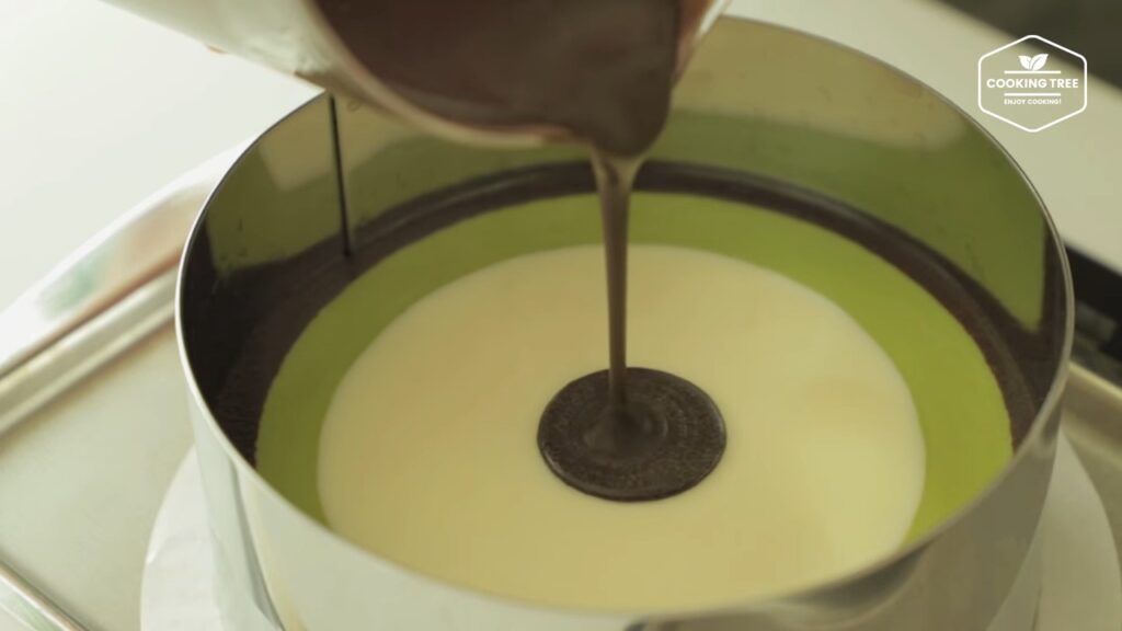 Matcha Chocolate Vanilla Zebra Cheesecake Cooking tree