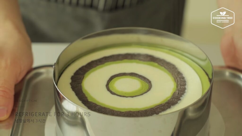 Matcha Chocolate Vanilla Zebra Cheesecake Cooking tree