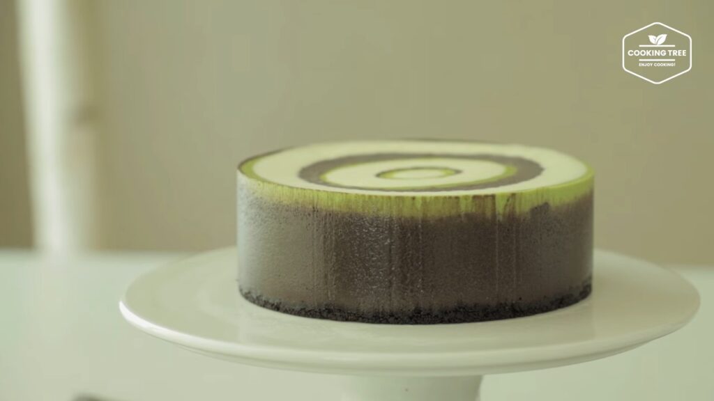 Matcha Chocolate Vanilla Zebra Cheesecake Cooking tree