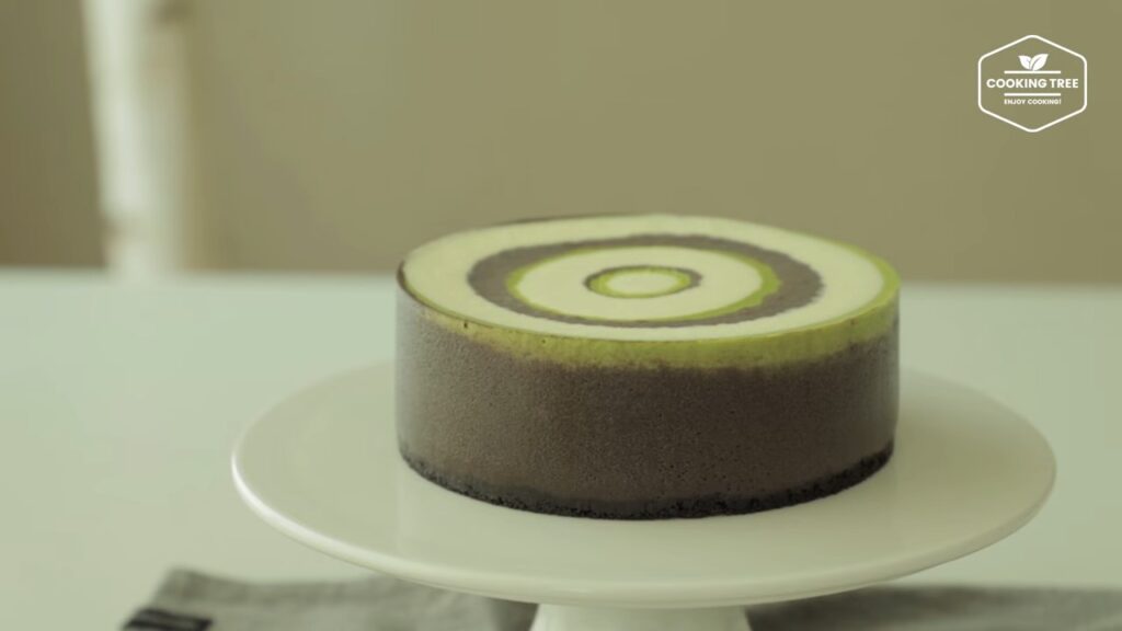 Matcha Chocolate Vanilla Zebra Cheesecake Cooking tree