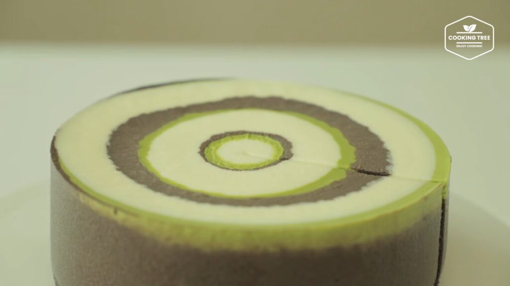 Matcha Chocolate Vanilla Zebra Cheesecake Cooking tree