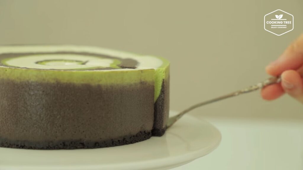 Matcha Chocolate Vanilla Zebra Cheesecake Cooking tree