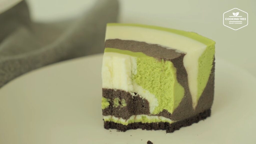 Matcha Chocolate Vanilla Zebra Cheesecake Cooking tree