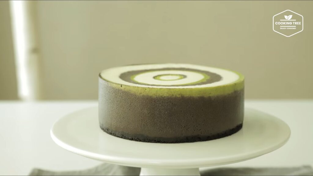 Matcha Chocolate Vanilla Zebra Cheesecake Cooking tree