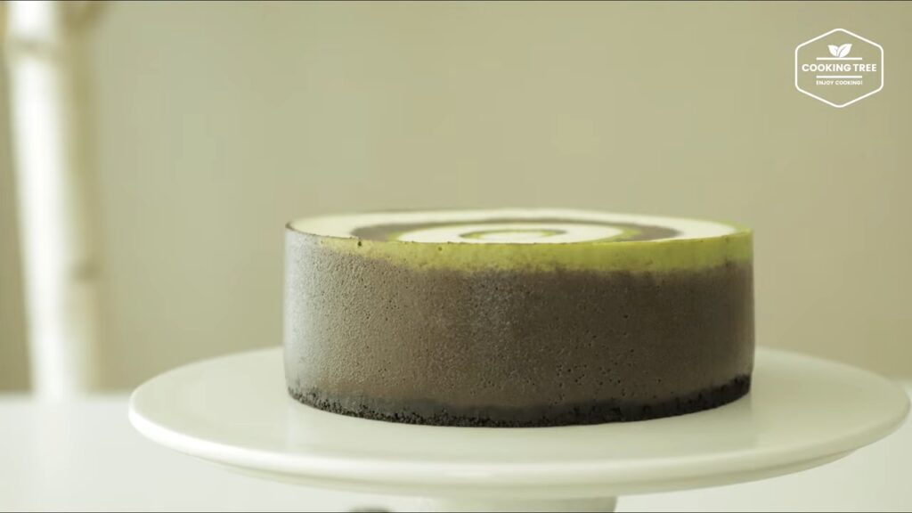 Matcha Chocolate Vanilla Zebra Cheesecake Cooking tree