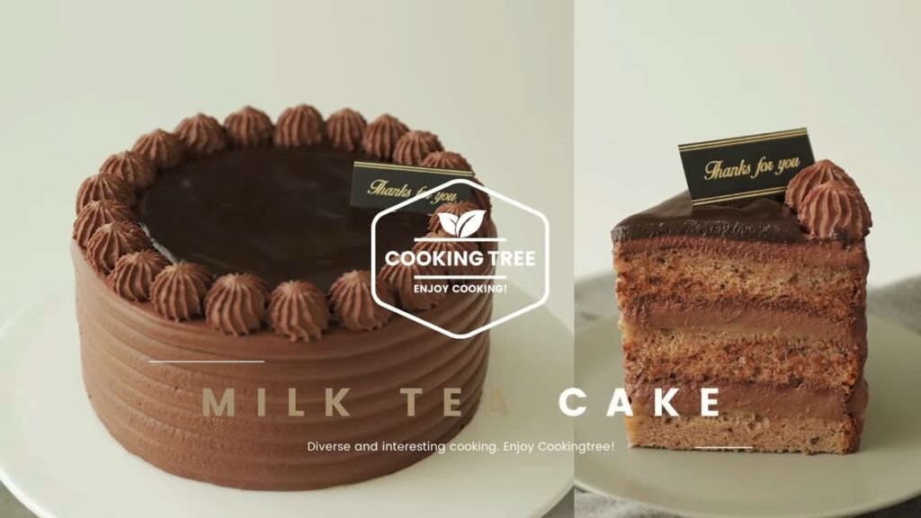 Milk tea chocolate cake Recipe Cooking tree