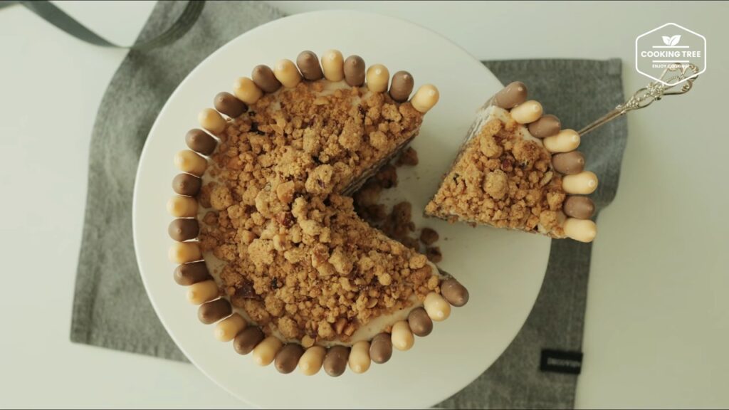 Mocha crumble pepero cake Recipe Cooking tree