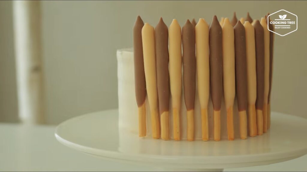 Mocha crumble pepero cake Recipe Cooking tree