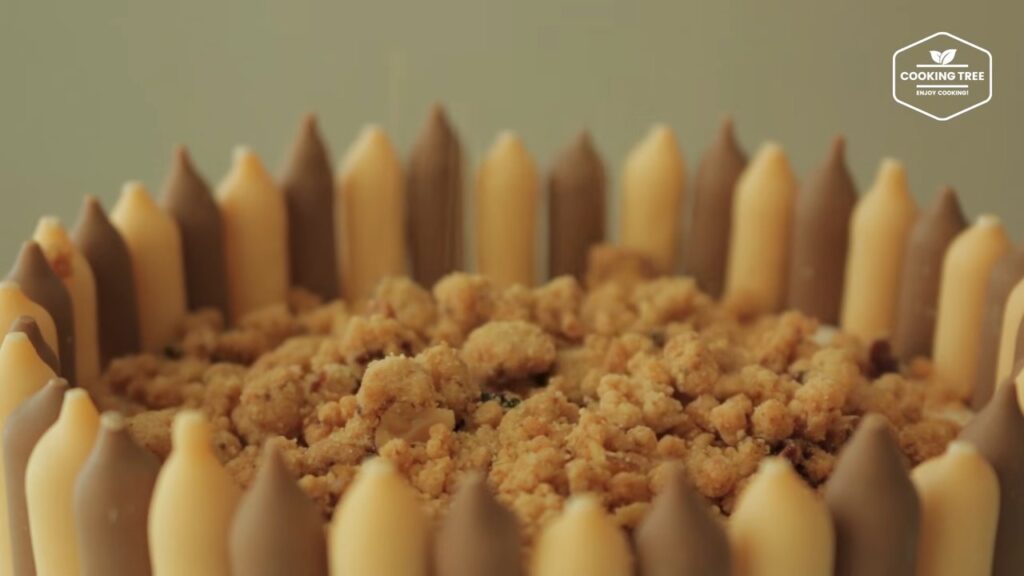 Mocha crumble pepero cake Recipe Cooking tree