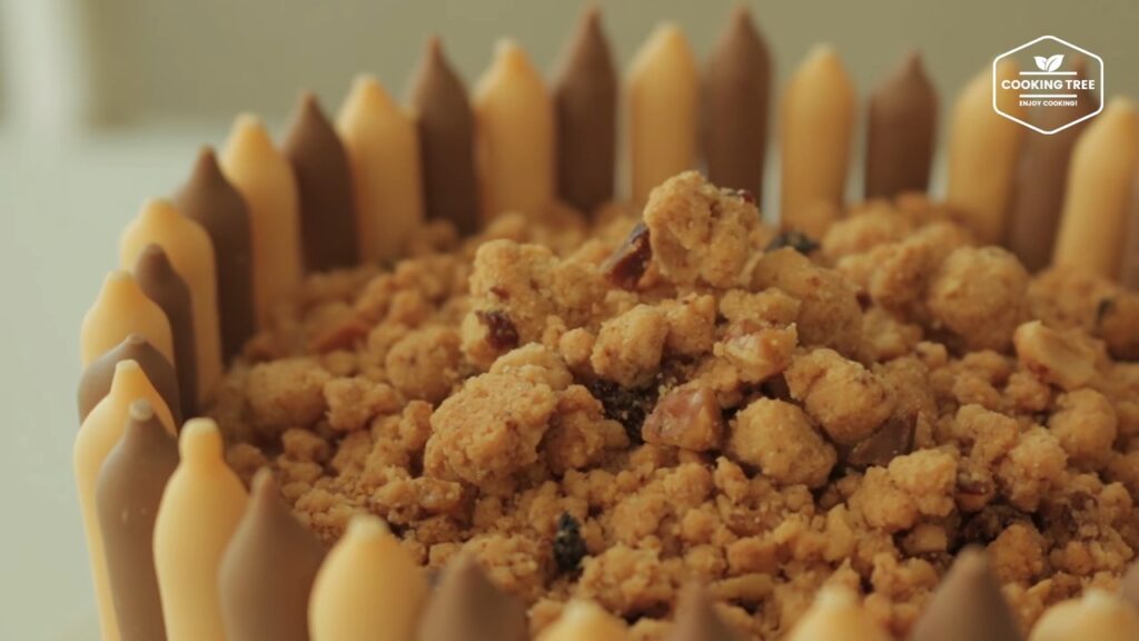 Mocha crumble pepero cake Recipe Cooking tree