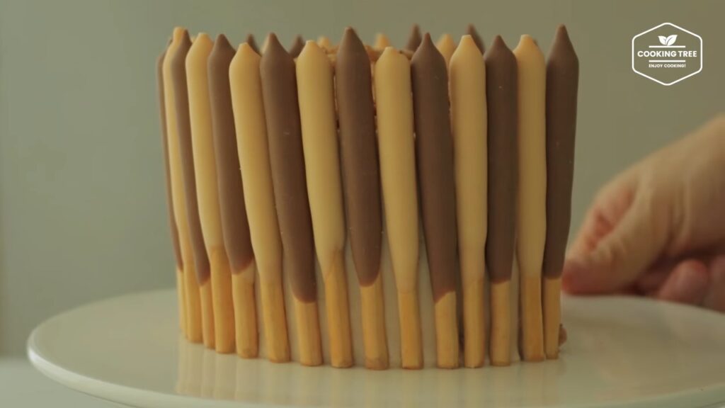 Mocha crumble pepero cake Recipe Cooking tree