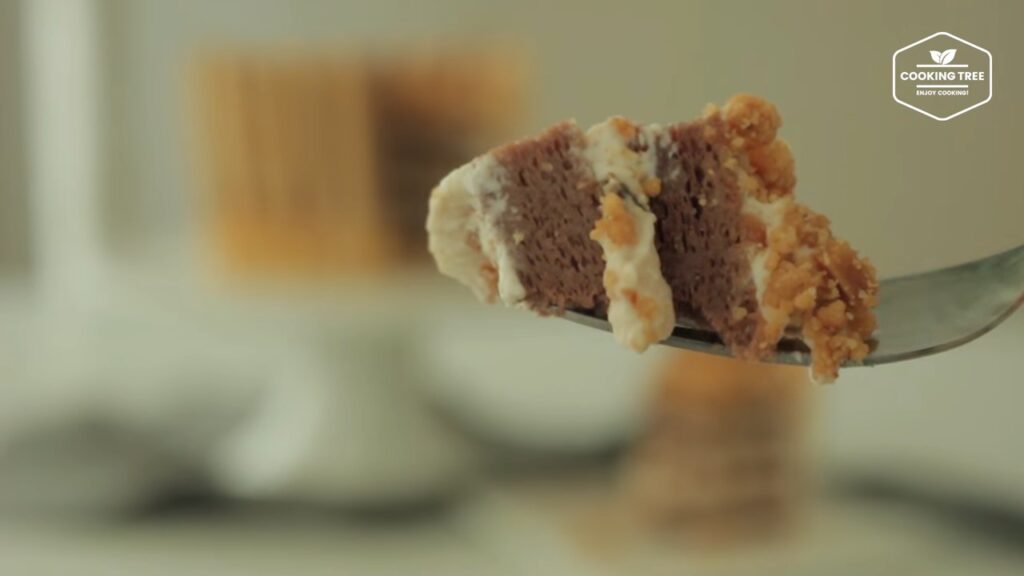 Mocha crumble pepero cake Recipe Cooking tree