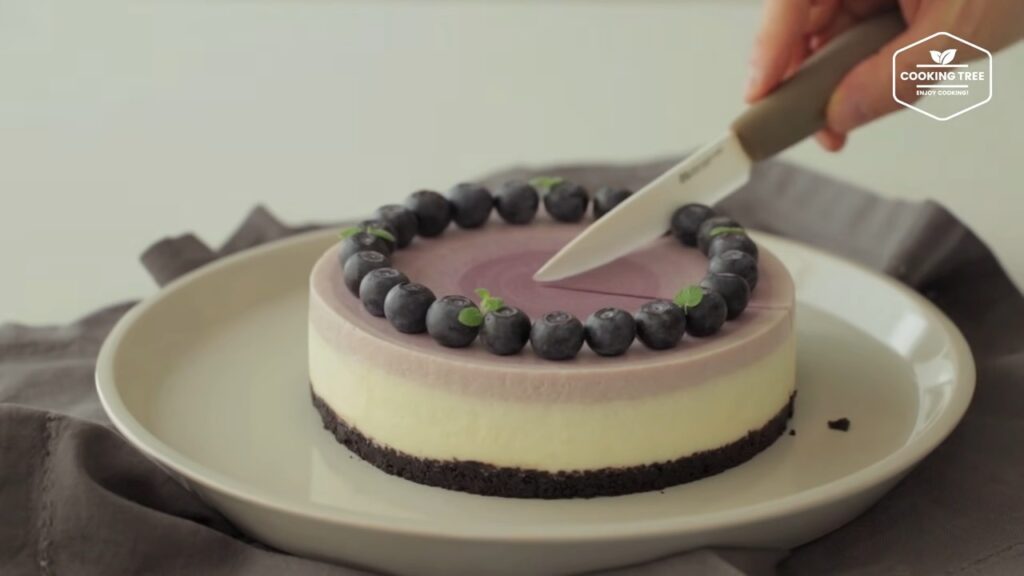 No Bake Blueberry Ripple Cheesecake Recipe Cooking tree