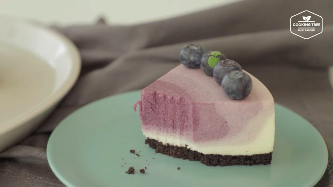 No-Bake Blueberry Ripple Cheesecake Recipe