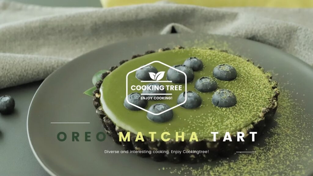No Bake Oreo matchagreen tea tart Recipe Cooking tree