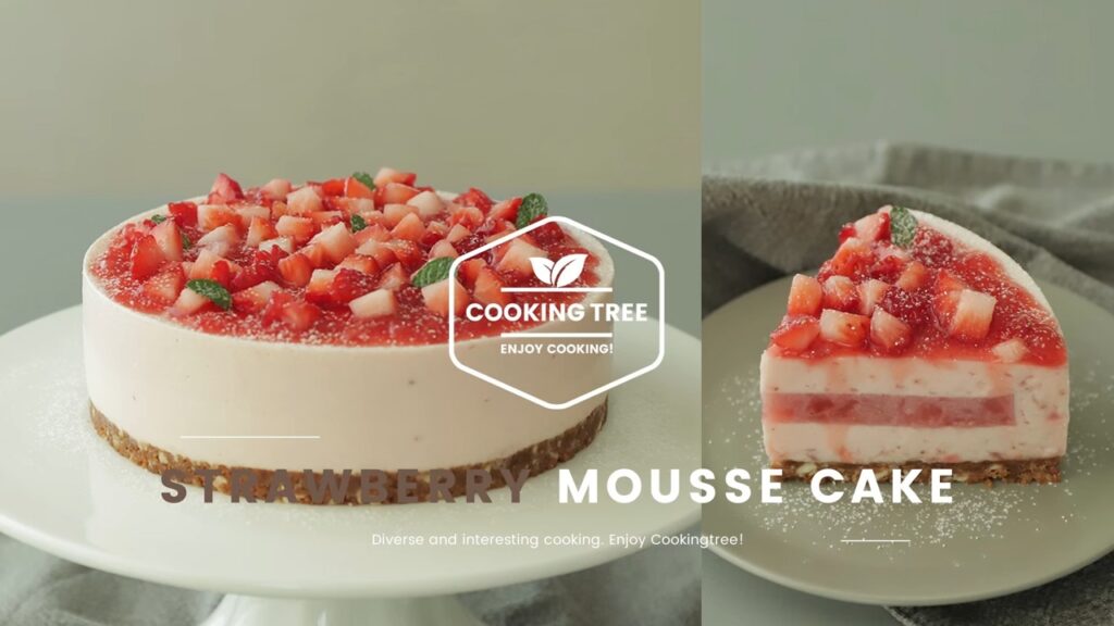 No Bake Strawberry mousse cake Recipe Cooking tree