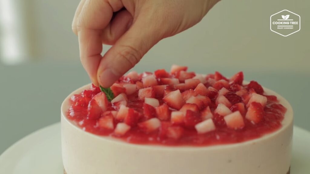 No Bake Strawberry mousse cake Recipe Cooking tree