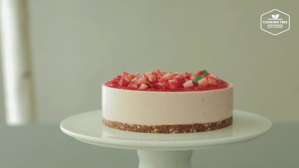 No Bake Strawberry mousse cake Recipe Cooking tree