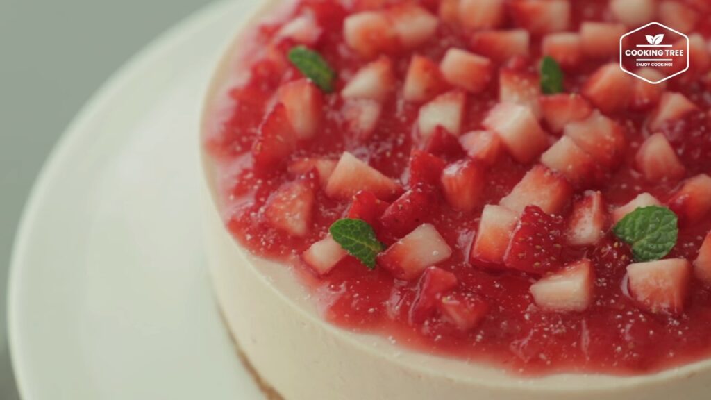 No Bake Strawberry mousse cake Recipe Cooking tree