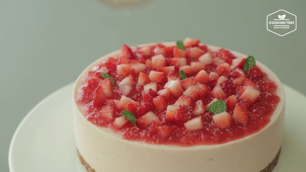 No Bake Strawberry mousse cake Recipe Cooking tree