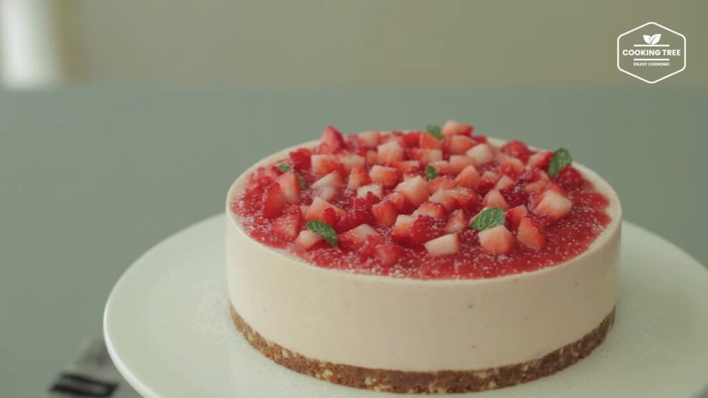 No Bake Strawberry mousse cake Recipe Cooking tree