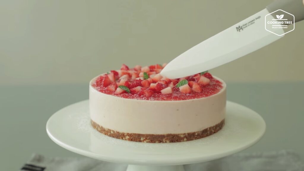 No Bake Strawberry mousse cake Recipe Cooking tree