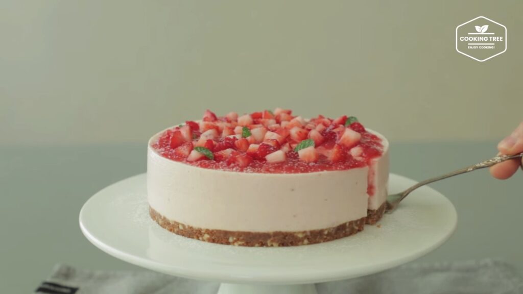 No Bake Strawberry mousse cake Recipe Cooking tree