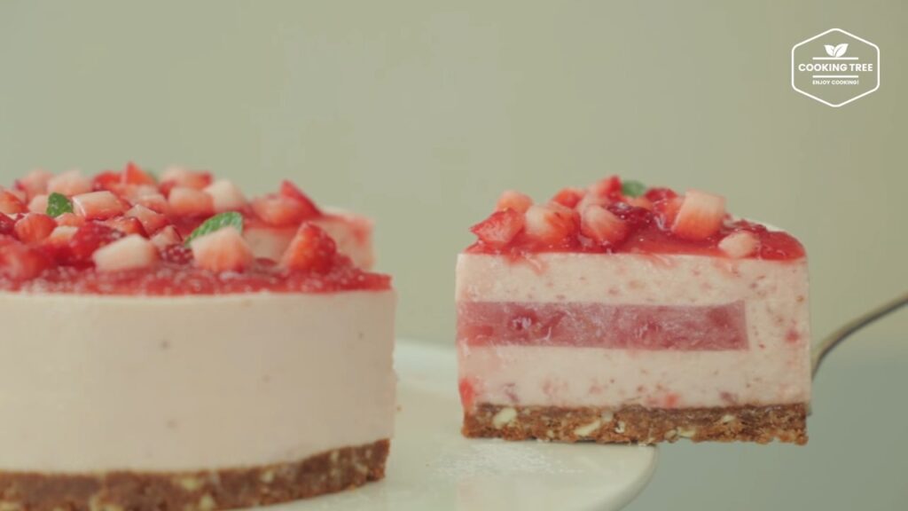 No Bake Strawberry mousse cake Recipe Cooking tree