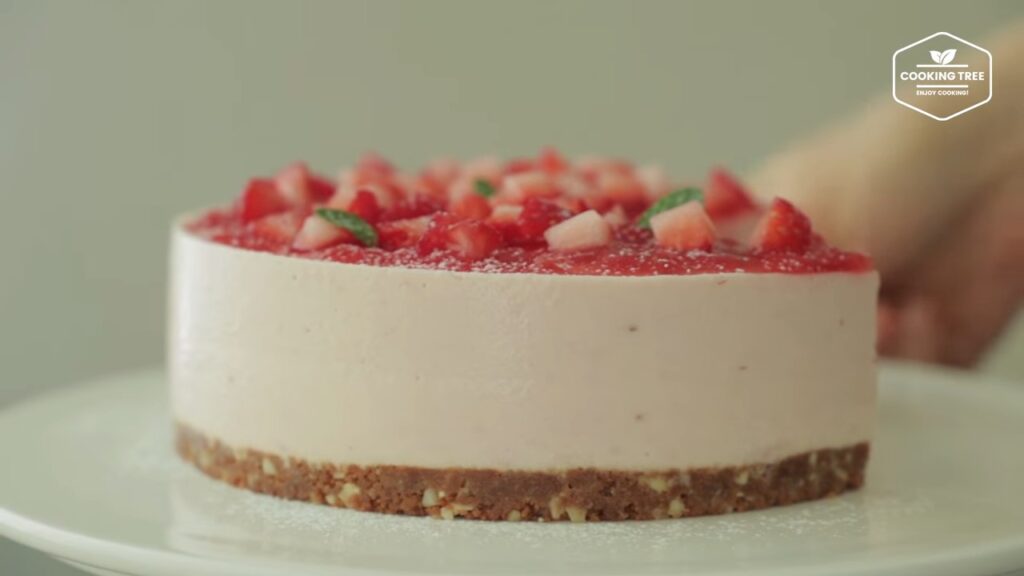 No Bake Strawberry mousse cake Recipe Cooking tree