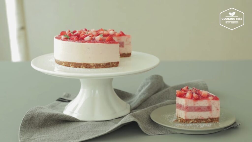 No Bake Strawberry mousse cake Recipe Cooking tree