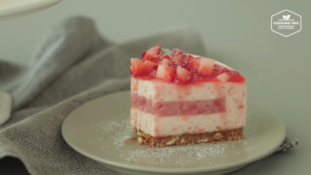 No Bake Strawberry mousse cake Recipe Cooking tree