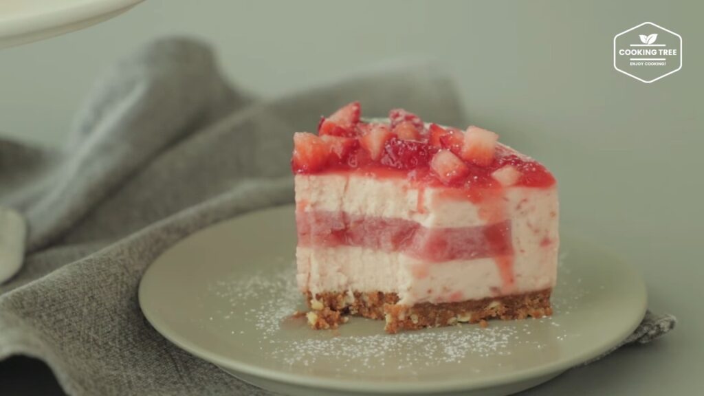 No Bake Strawberry mousse cake Recipe Cooking tree