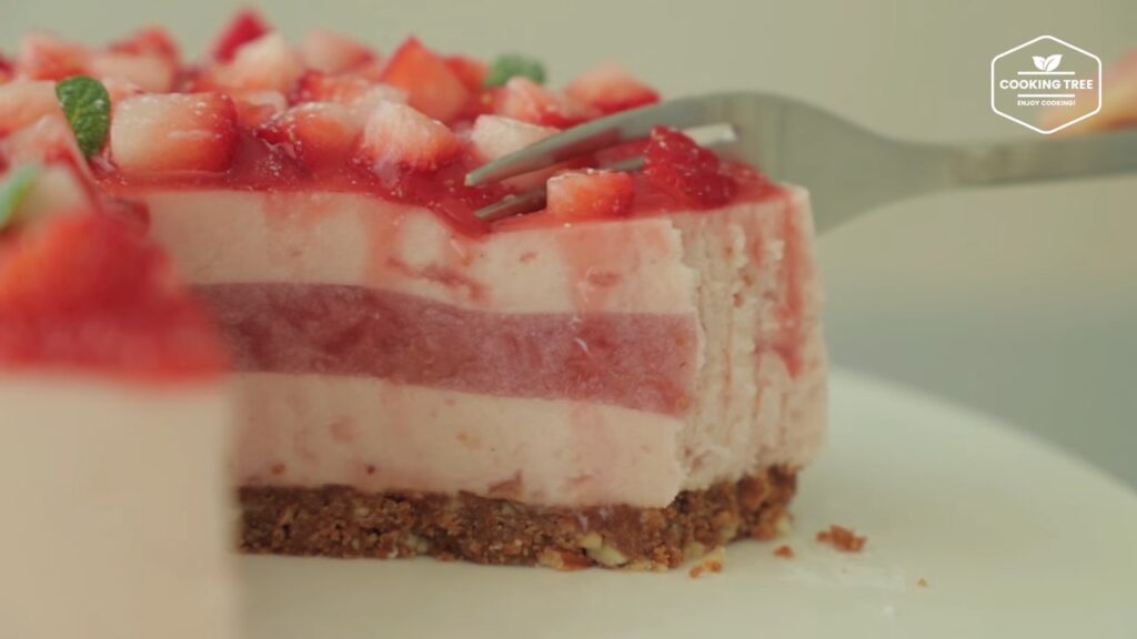 No Bake Strawberry mousse cake Recipe Cooking tree