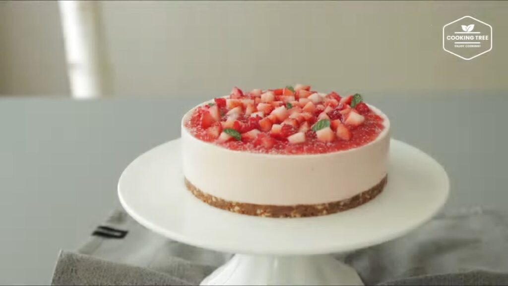 No Bake Strawberry mousse cake Recipe Cooking tree