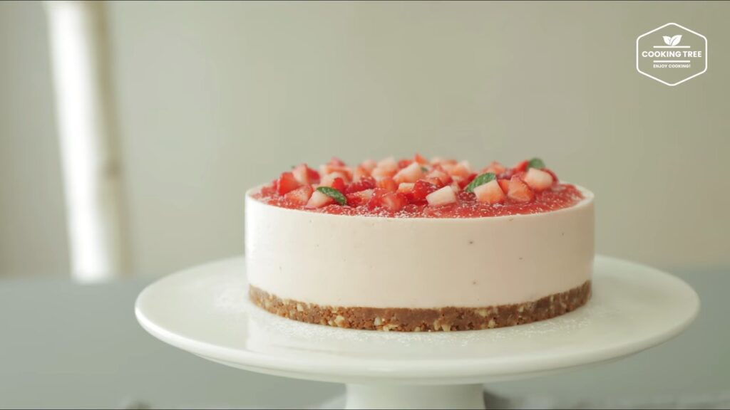 No Bake Strawberry mousse cake Recipe Cooking tree