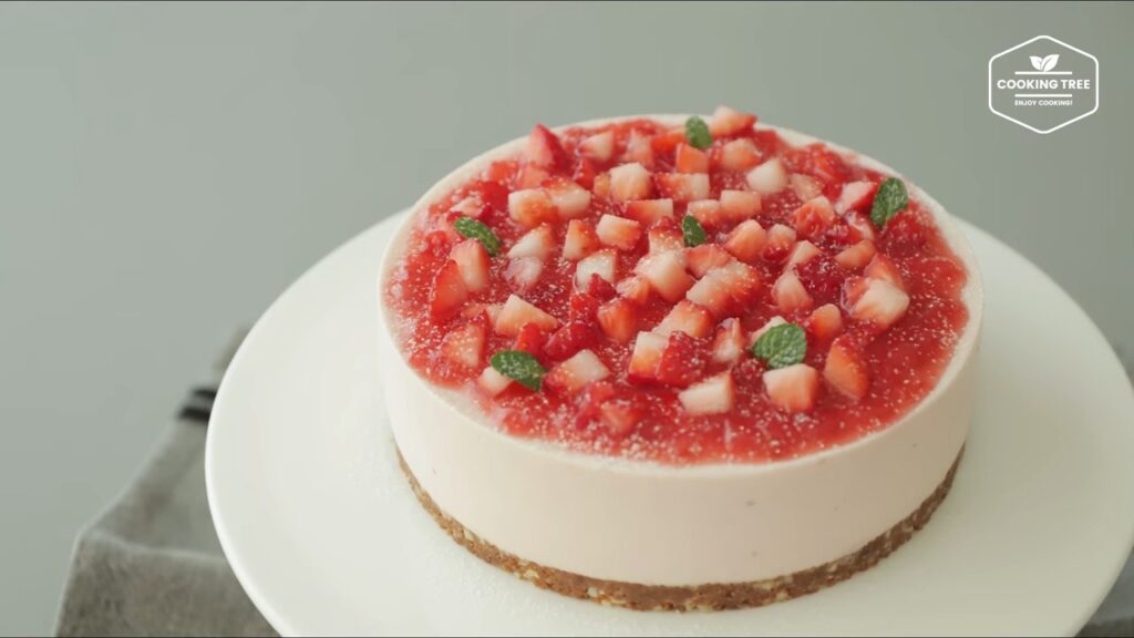 No Bake Strawberry mousse cake Recipe Cooking tree