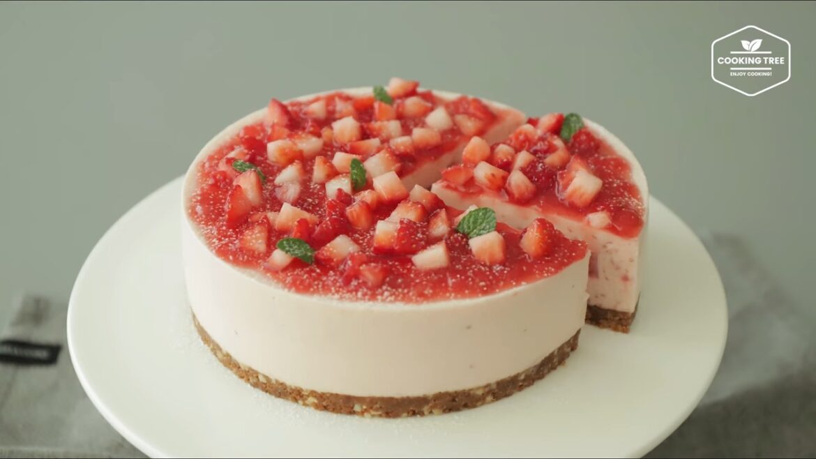 No Bake Strawberry mousse cake Recipe Cooking tree